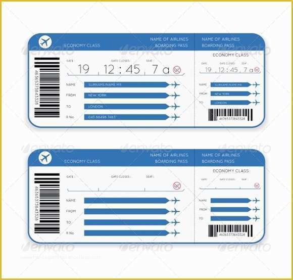 Airline Ticket Invitation Template Free Download Of Boarding Pass Template 9 Download Documents In Pdf