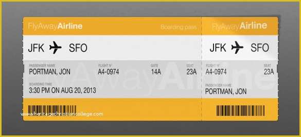 Airline Ticket Invitation Template Free Download Of Free Printable Airline Ticket Invitation – orderecigsjuice