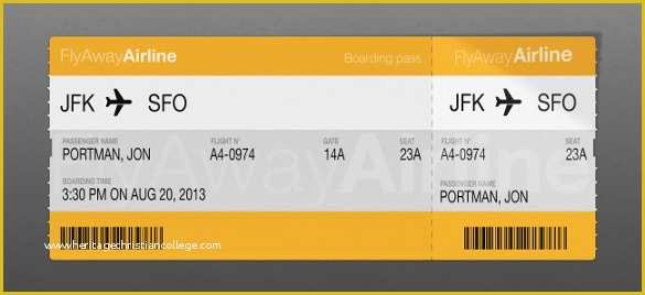 Airline Ticket Invitation Template Free Download Of Free Printable Airline Ticket Invitation – orderecigsjuice