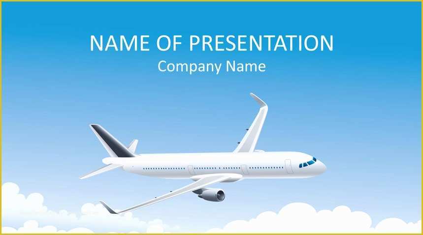 Airplane Powerpoint Template Free Download Of Airplane Powerpoint Template Templateswise