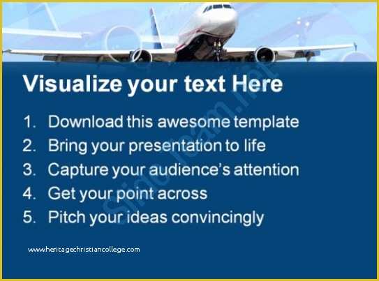 Airplane Powerpoint Template Free Download Of Americana Airplane Transportation Powerpoint Templates and