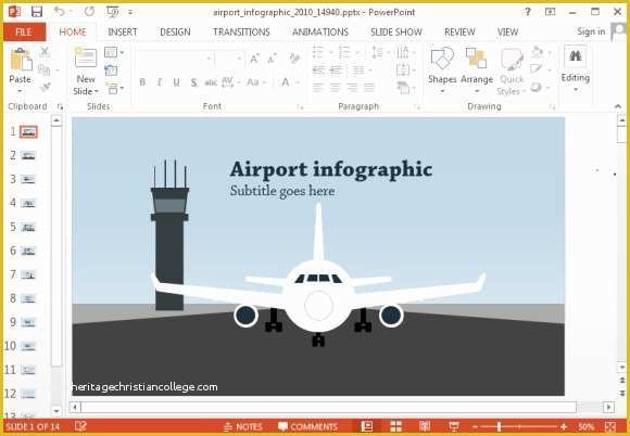 Airplane Powerpoint Template Free Download Of Animated Airport Powerpoint Templates