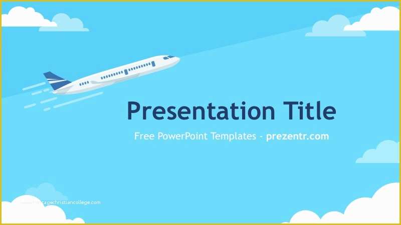 Airplane Powerpoint Template Free Download Of Aviation Powerpoint Template – Prezentr