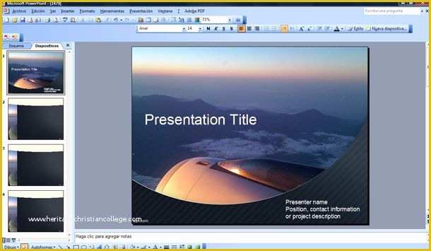 Airplane Powerpoint Template Free Download Of Free Airplane Powerpoint Template