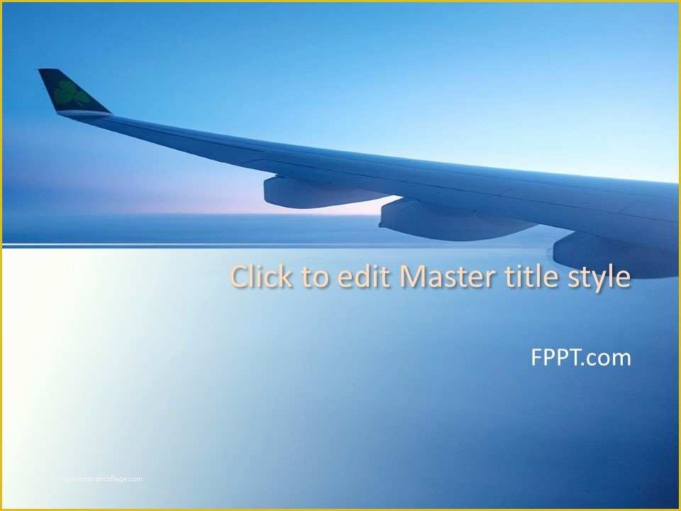Airplane Powerpoint Template Free Download Of Free Airplane Wing Powerpoint Template Free Powerpoint