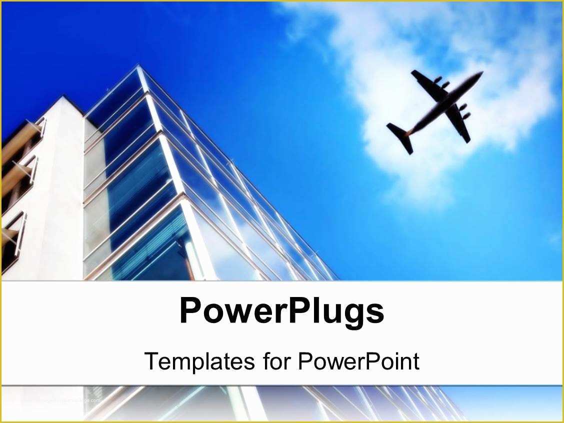 Airplane Powerpoint Template Free Download Of Powerpoint Template Skyscraper with Large Windows and