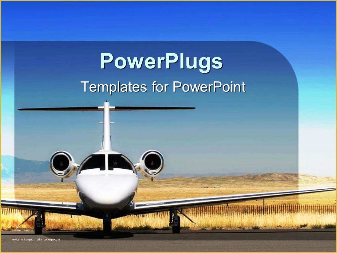 Airplane Powerpoint Template Free Download Of Powerpoint Template White Airplane Parked at Airport