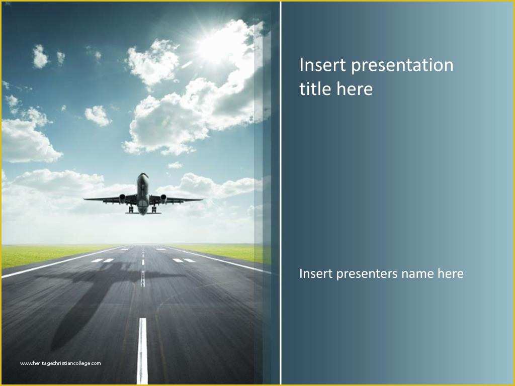 Airplane Powerpoint Template Free Download Of Ppt Airplane Travel Powerpoint Template Powerpoint
