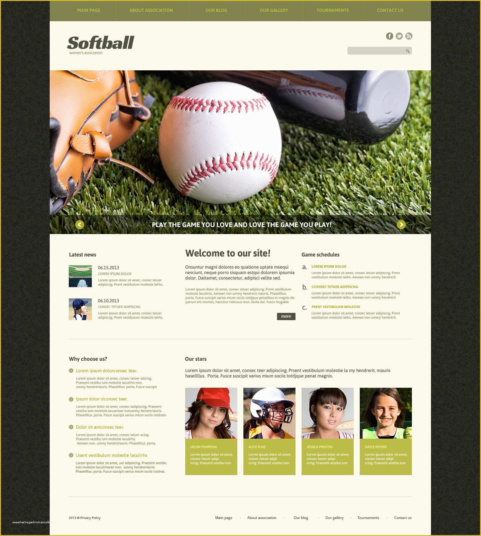 Alumni association Website Templates Free Download Of Baseball Responsive Joomla Template