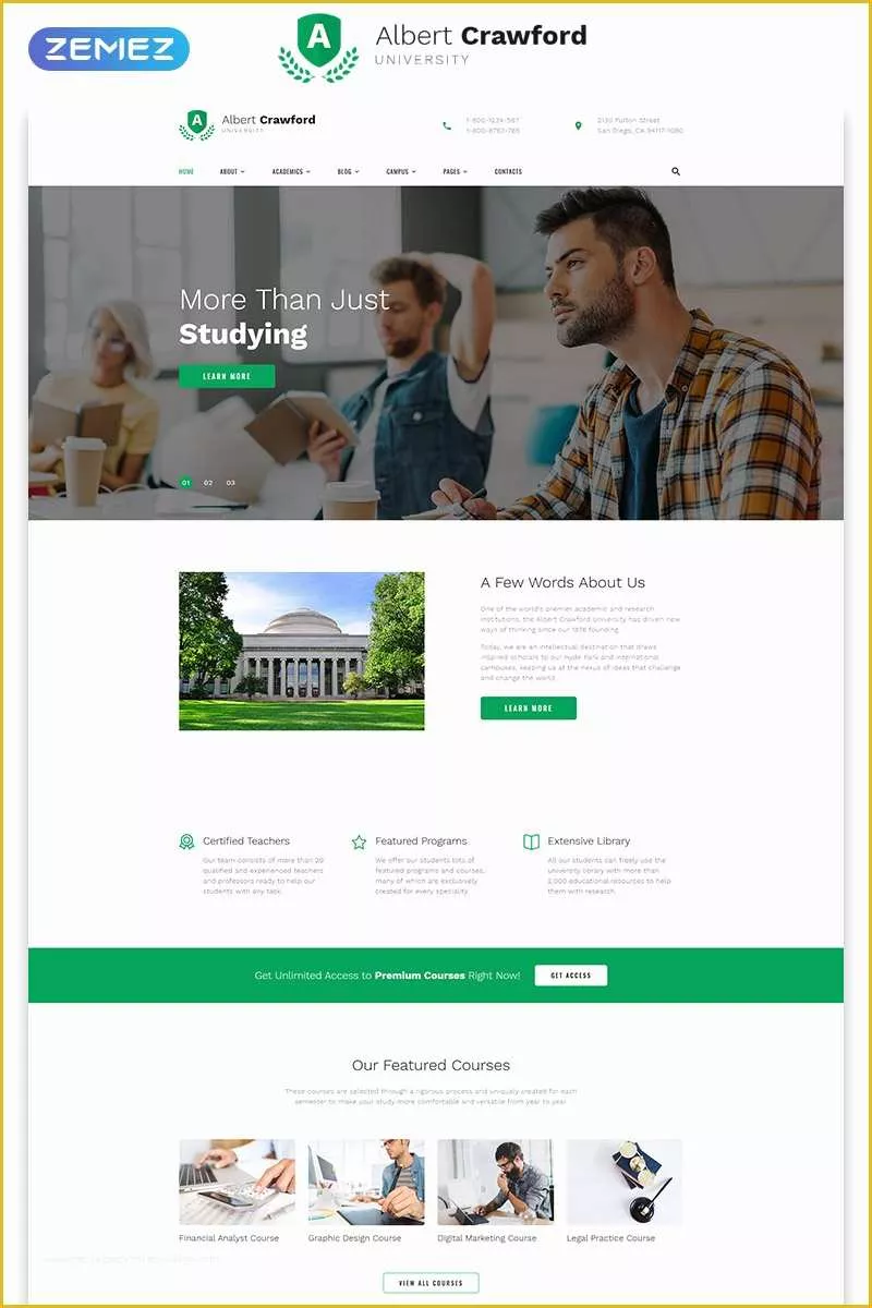 Alumni association Website Templates Free Download Of Education Responsive Website Template