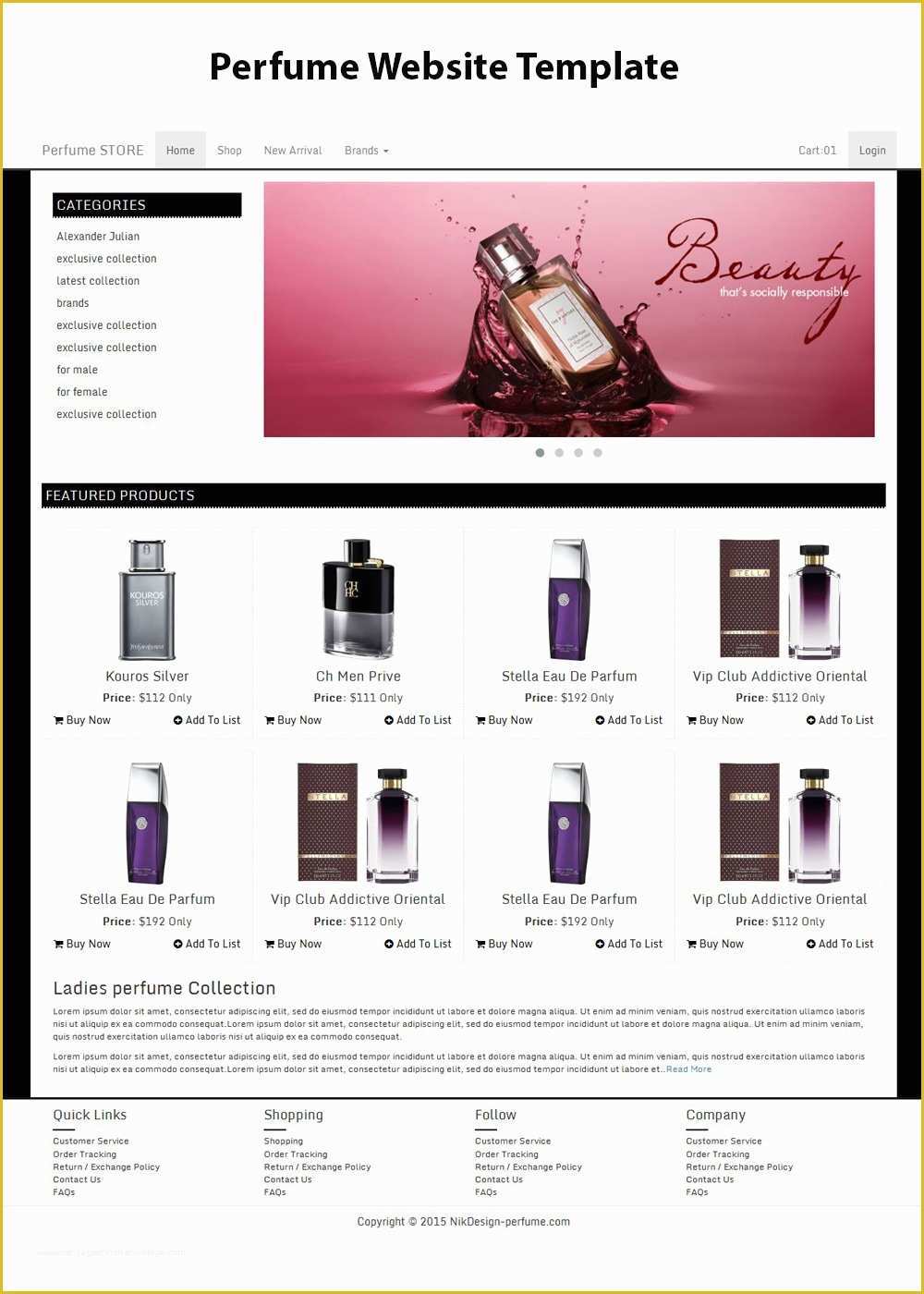 Alumni association Website Templates Free Download Of Free Perfume Template
