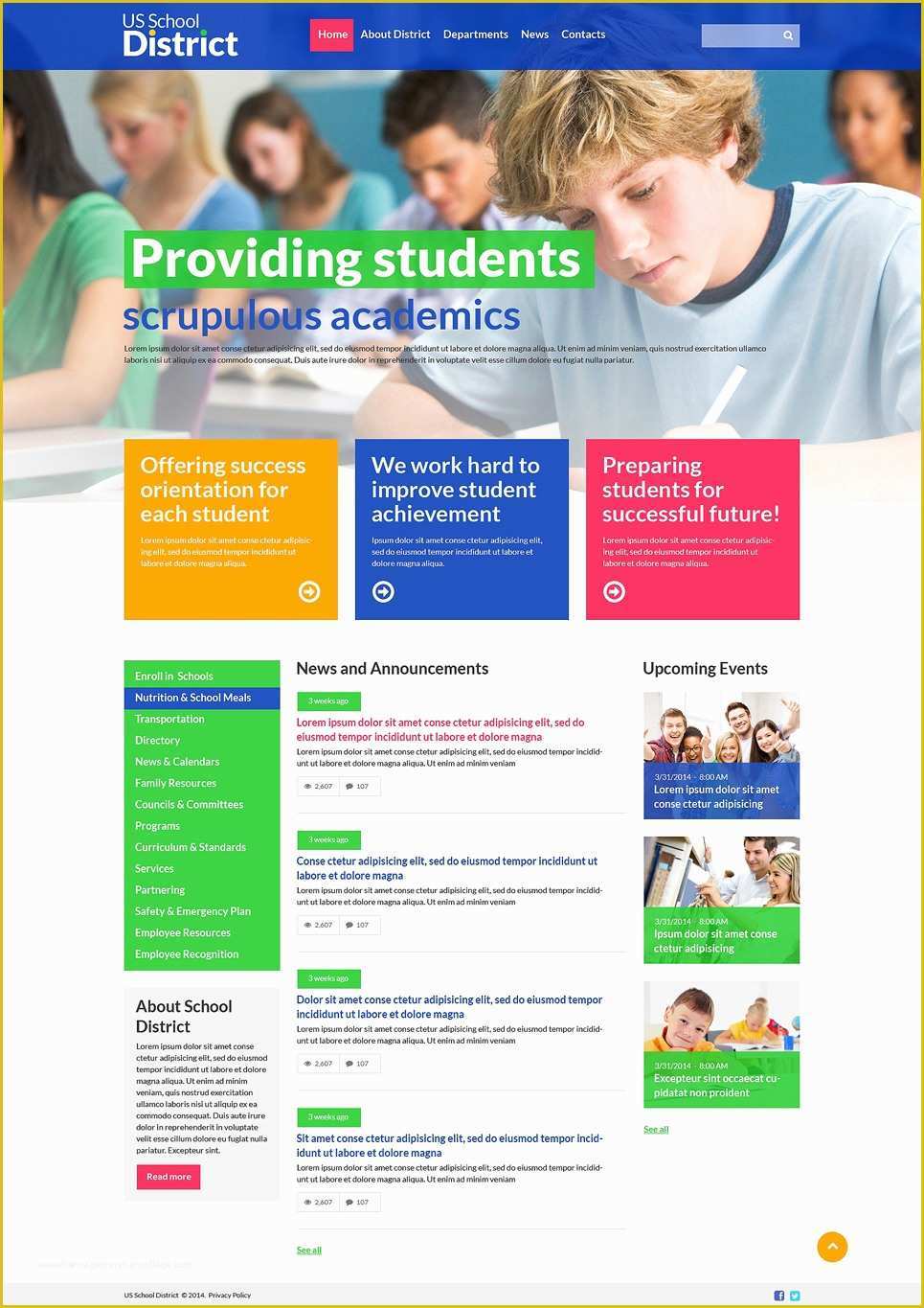 Alumni association Website Templates Free Download Of University Responsive Website Template