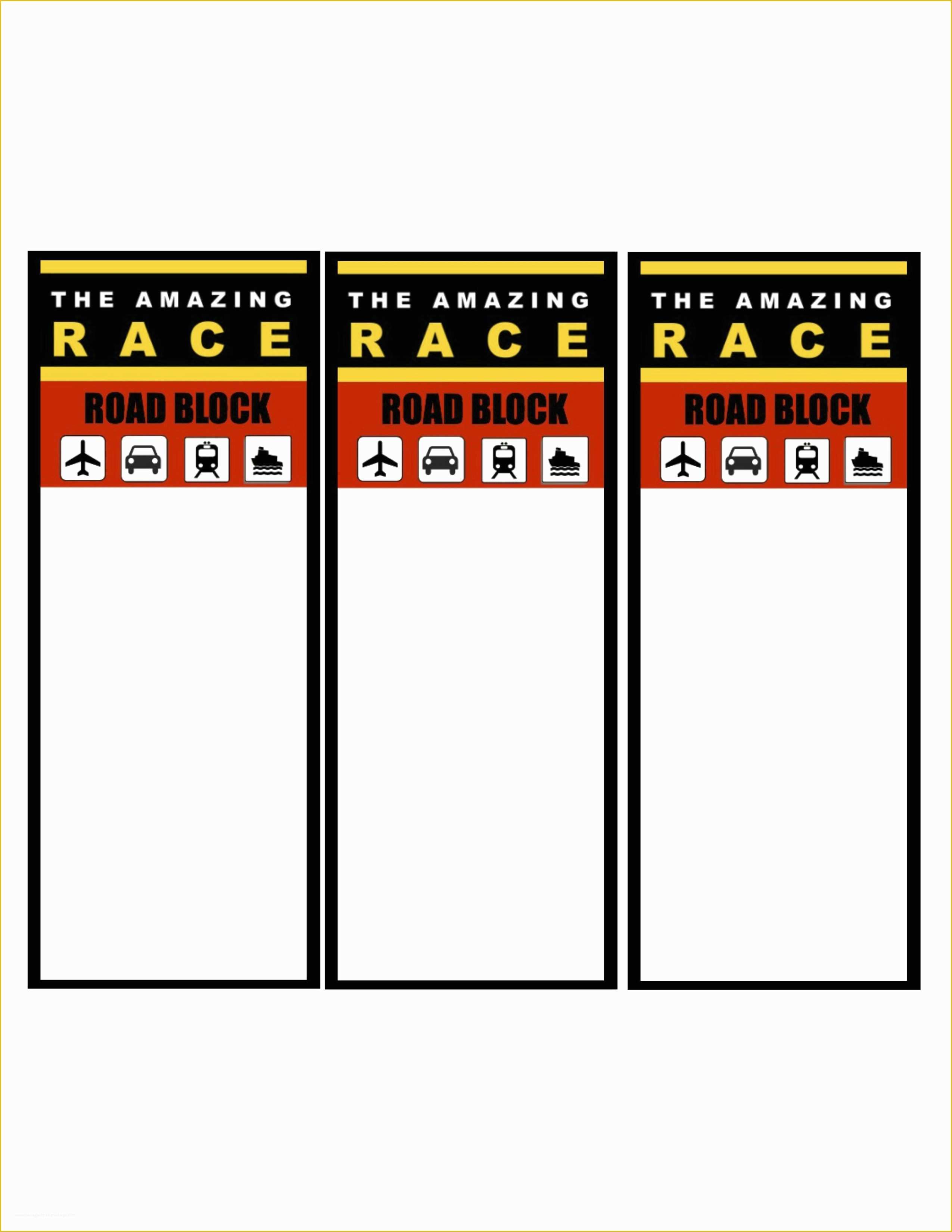Amazing Race Editable Templates Free Of Amazing Race Party Printables