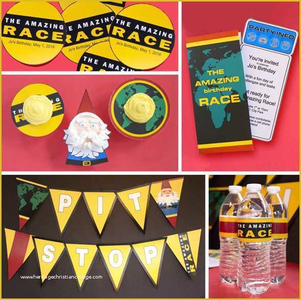 Amazing Race Editable Templates Free Of Amazing Race Party Printables to Pin On Pinterest