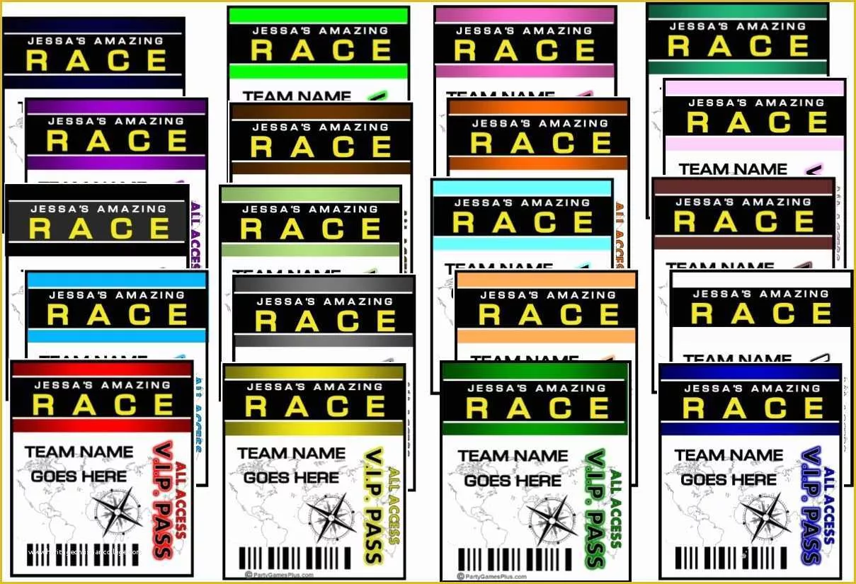 Amazing Race Editable Templates Free Of Amazing Race Party Supplies and Invitations
