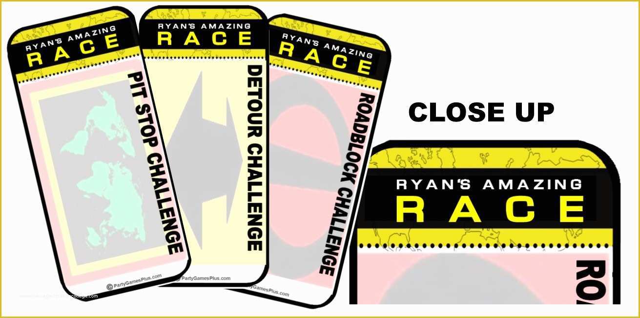 Amazing Race Editable Templates Free Of Amazing Race Party Supplies and Invitations