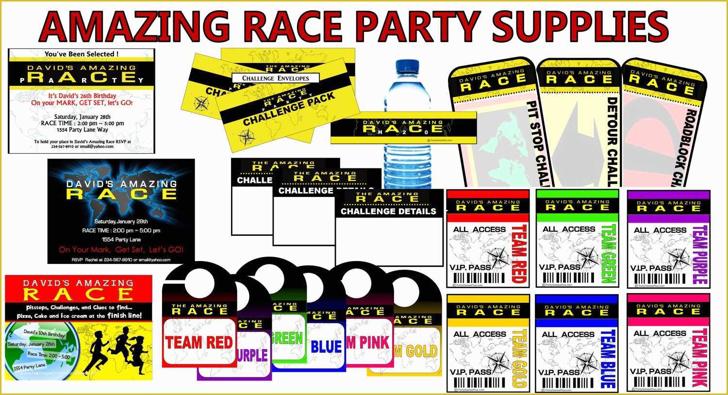 Amazing Race Editable Templates Free Of Laura Riggs On Etsy
