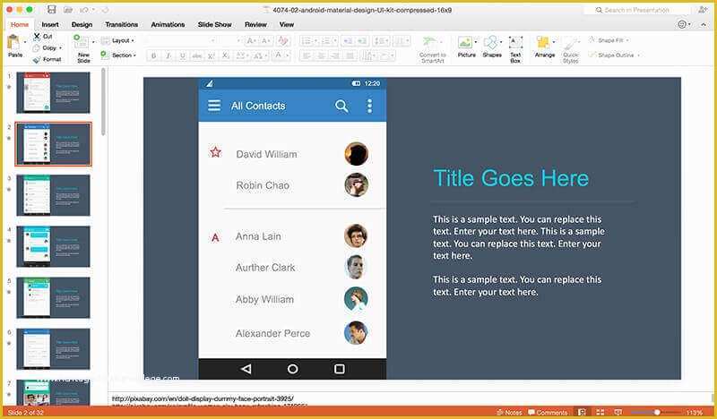 Android App Design Template Free Download Of android App Prototyping Using Material Ui Powerpoint