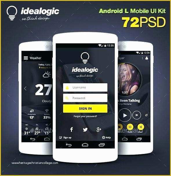 Android App Design Template Free Download Of Google Grid App Designs android Design Template Xml for
