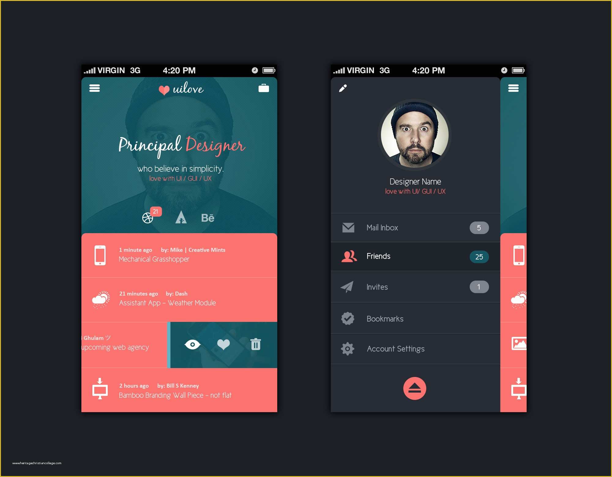 Android App Design Template Free Download Of Mobile App Design Template Psd Free Graphics