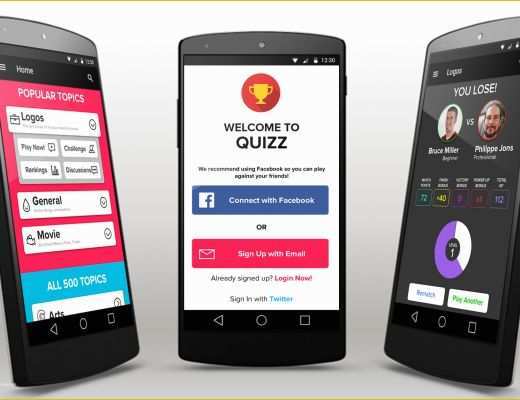 Android App Templates for android Studio Free Of Quiz android App Template