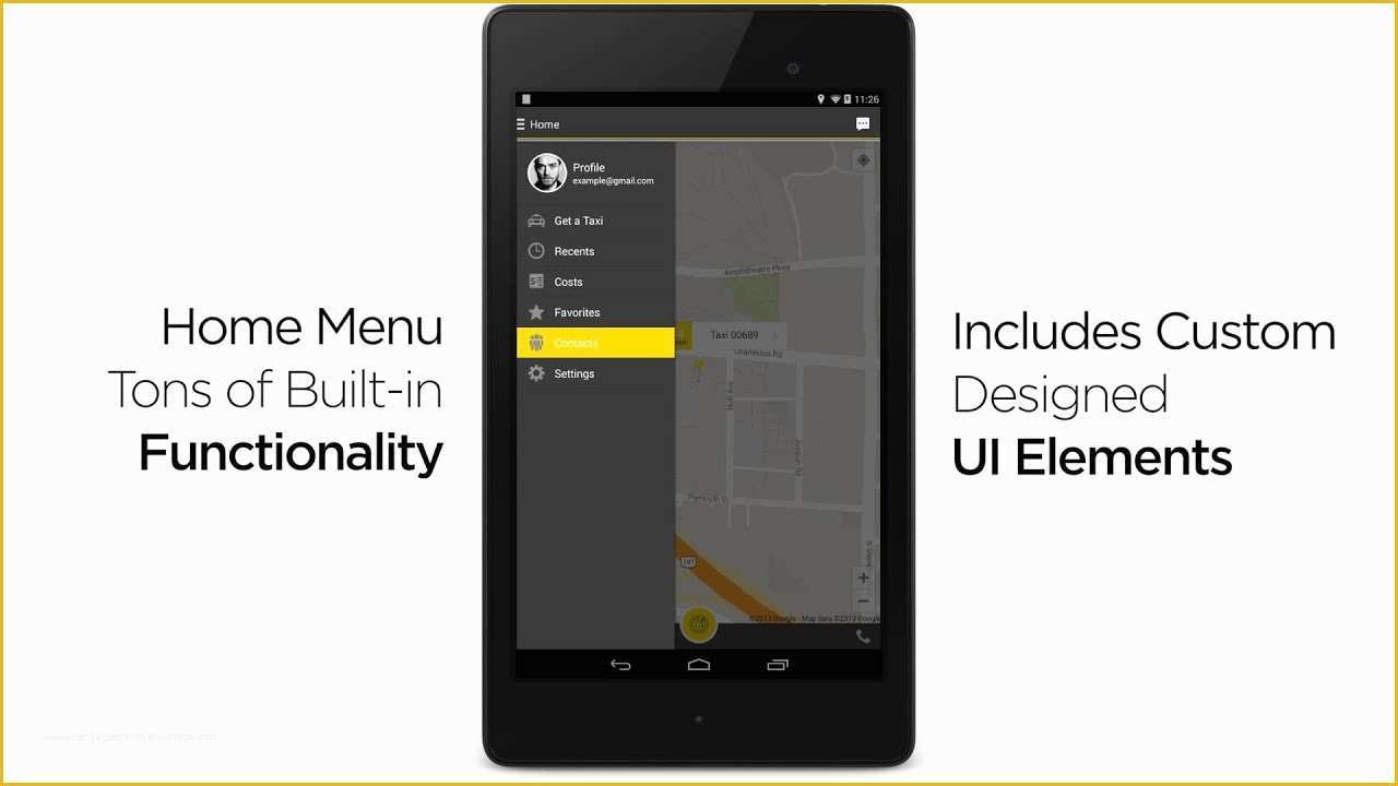 Android App Templates for android Studio Free Of Taxi App android Design Template