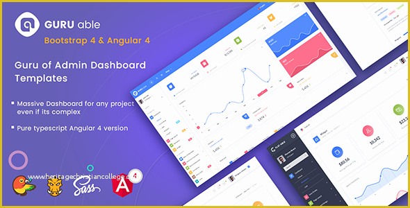 Angular 4 Dashboard Template Free Of Best Bootstrap Admin &amp; Dashboard HTML Templates Envato