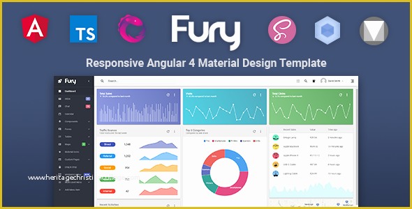 Angular 4 Dashboard Template Free Of Fury Angular 5 Material Design Admin Template by Visurel