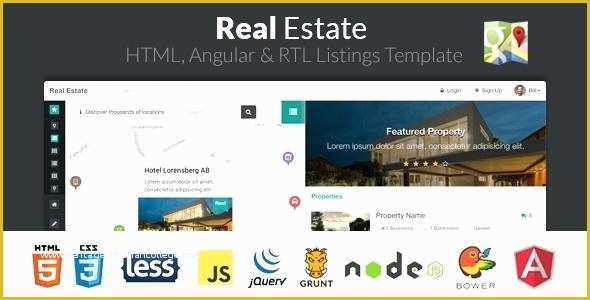 Angular Website Templates Free Of Angular Website Template Real Estate Listing Template