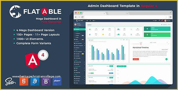 Angular Website Templates Free Of Flat Able Angular 4 Admin Template by Phoenixcoded