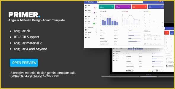 Angular Website Templates Free Of Primer Angular 6 Material Design Admin Template by