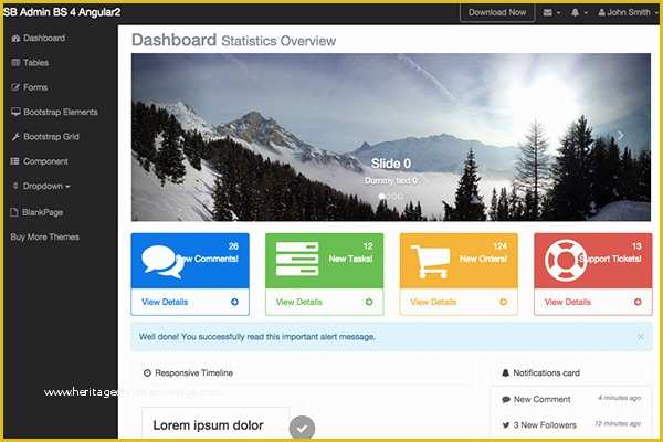 Angular Website Templates Free Of Sb Admin Bootstrap 4 Angular 6