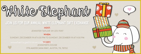 Animated Invitation Templates Free Of Free Gift Exchange Line Invitations