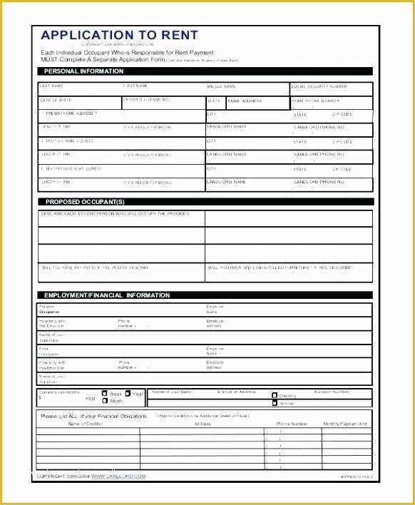 Apartment Application Template Free Of Apartment Rental Application Template Apartment Rental