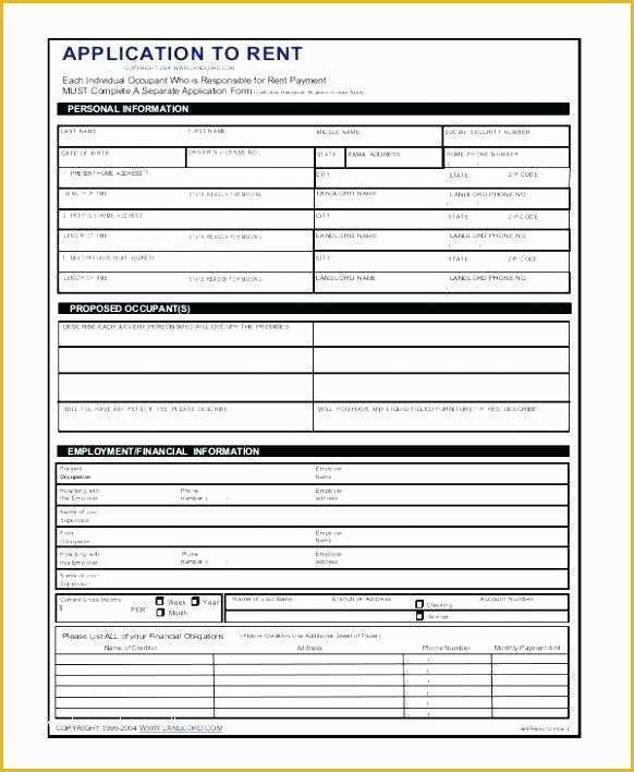 Apartment Application Template Free Of Apartment Rental Application Template Apartment Rental