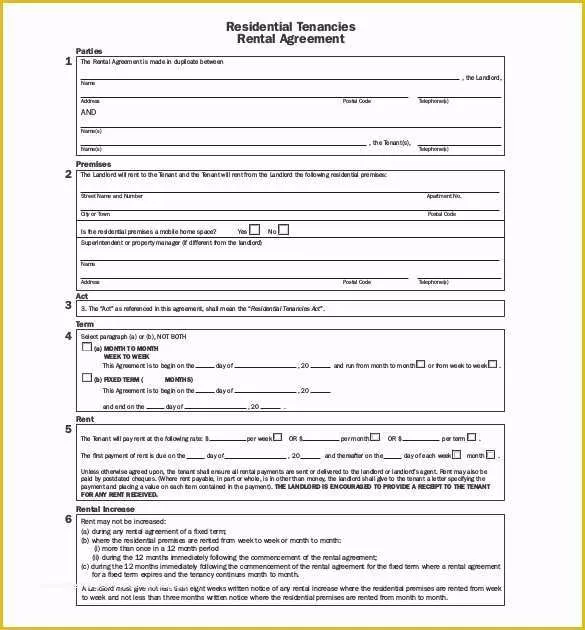 Apartment Rental Application Template Free Of 26 Lease Agreement Templates Word Pdf