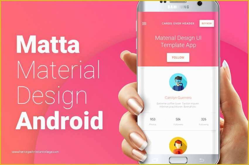 App Templates Free android Of 9 Best android Material Design App Templates