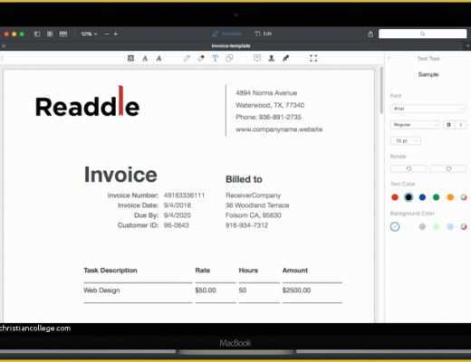 Apple Invoice Template Free Download Of Free Invoice Template for Mac