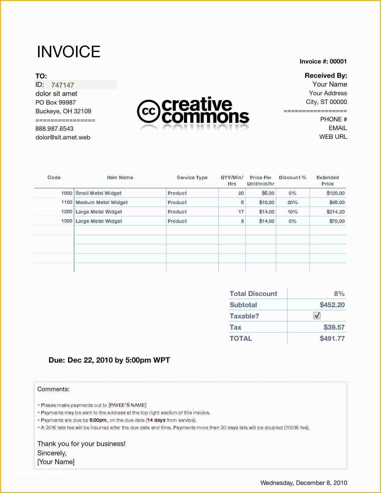 Apple Invoice Template Free Download Of Invoice Template Numbers
