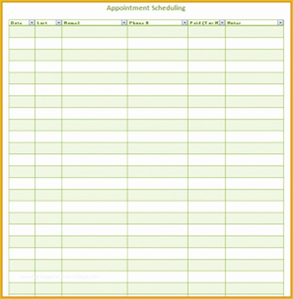 Appointment Book Template Free Printable Of Appointment Template