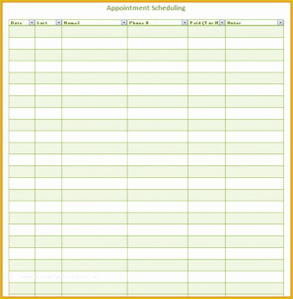 Appointment Book Template Free Printable Of Appointment Template
