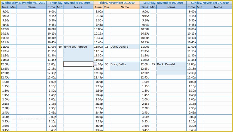 Appointment Book Template Free Printable Of Free Excel Contact Appointment Scheduler Free Contact