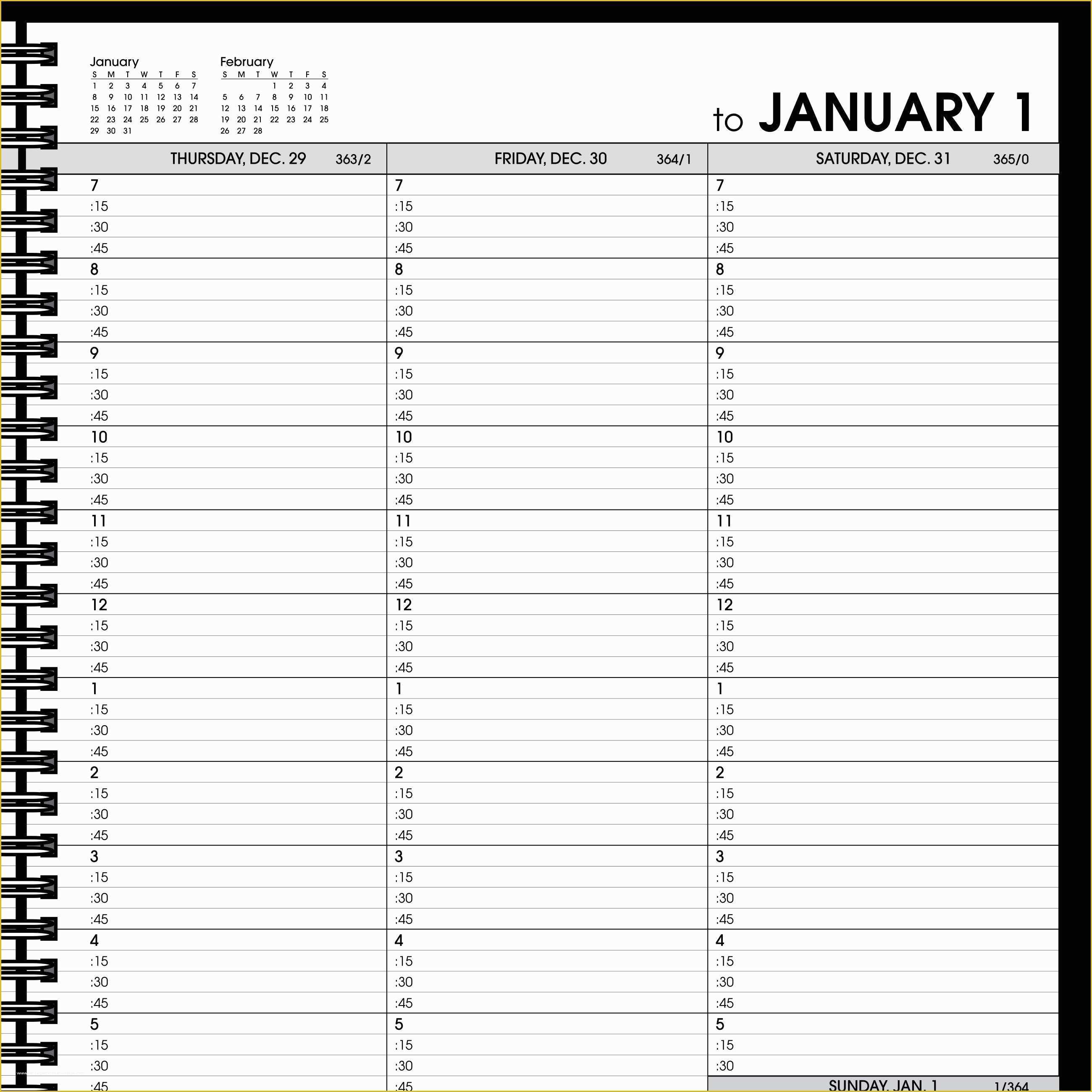 Appointment Book Template Free Printable Printable Templates