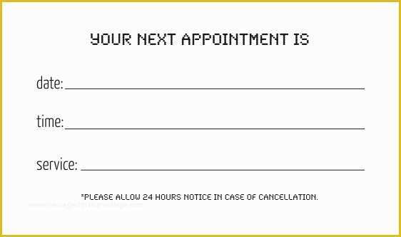 Appointment Reminder Cards Template Free Of 2010 – Brandi Valenza