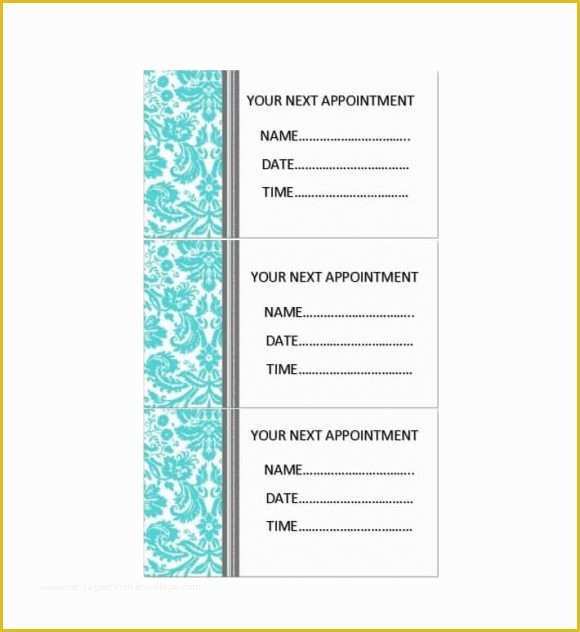 37 Appointment Reminder Cards Template Free