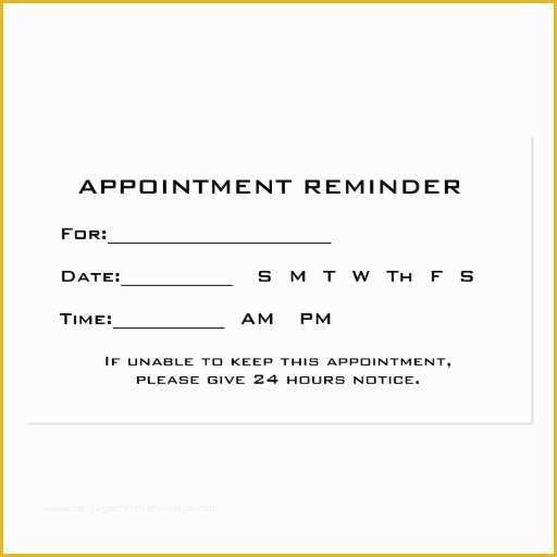 Appointment Reminder Cards Template Free Of Ophthalmologist Eye Exam Appointment Reminder Business Cards