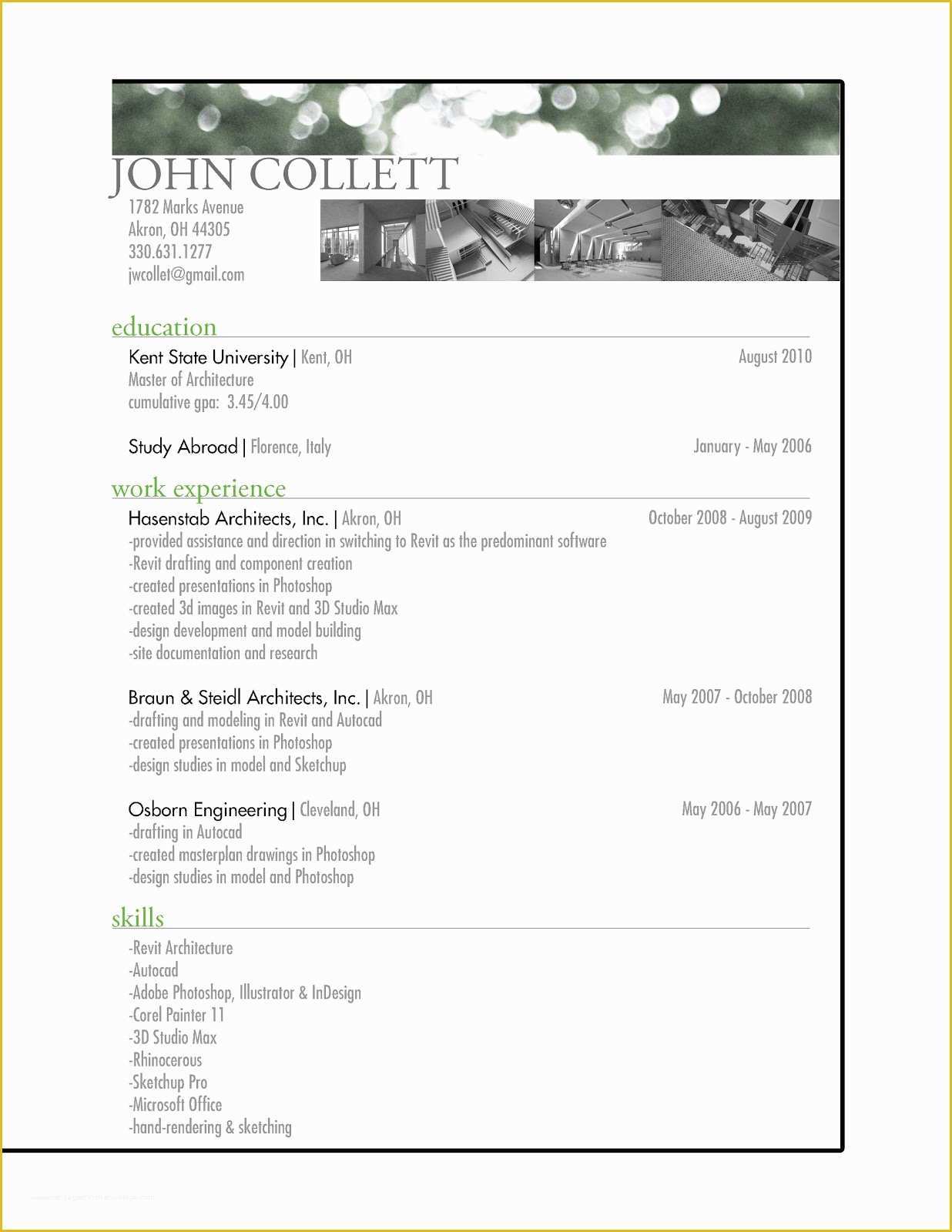 Architecture Resume Template Free Of Architecture Model Galleries Architecture Resumes