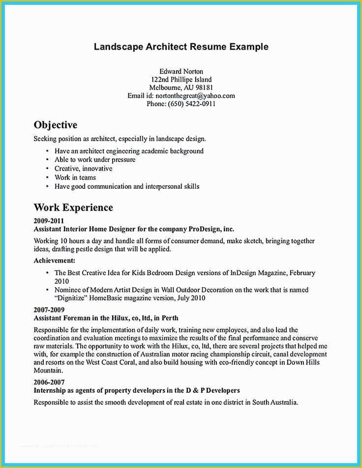 Architecture Resume Template Free Of Best 25 Architect Resume Ideas On Pinterest