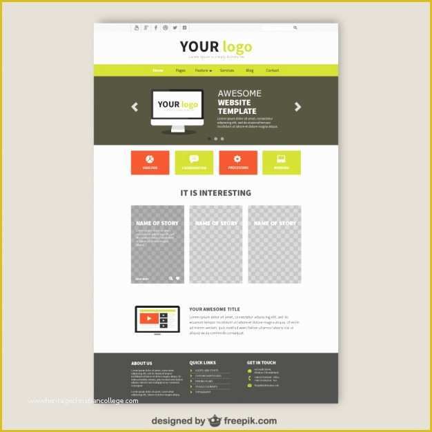 Architecture Website Templates Free Download Of Happy Design for Website Template Vector