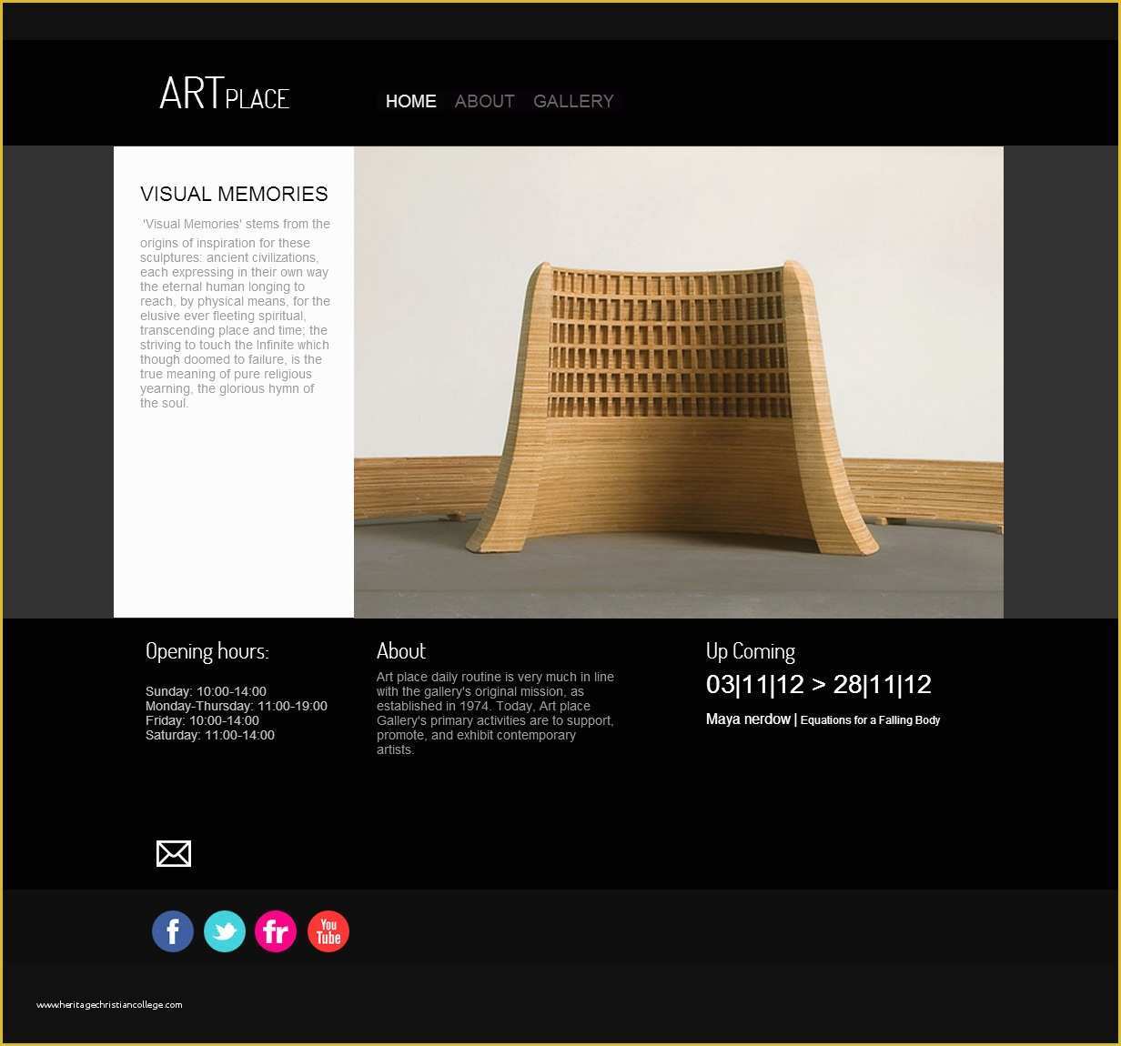Art Gallery Websites Templates Free Of Art Gallery